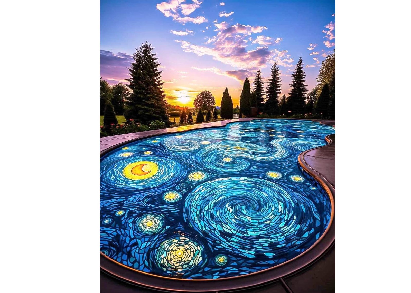 FB_IMG_1691165772850 5d Diamond painting Starry River full round crystal drill 40*50 لوحة البحيرة ستيري رسم بالماس - الصورة 1