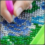 لوحة الأحلام البيضاء رسم بالماس 5 d Diamond painting Boshra white Dreamy Picture full round crystal drill 40*50