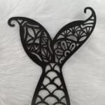 Wood decor for wall art or for Diamond Painting Work mermeland  ديكور من الخشب  حوريه البحر سمك 5 ملي للتزين او للرسم بالماس عليه مقاس 35 سم