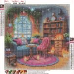 ⁦5d Diamond painting life full Round drill 40*40 لوحة الحياة رسم بالماس⁩ - الصورة ⁦2⁩