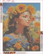 5D Diamond Painting Egypt Boshra Spring Full square ab Drill لوحه ماسية نسمات الربيع 35*45 - الصورة 2