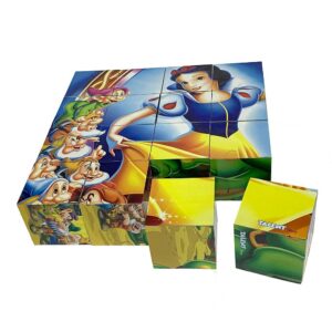 Mine & duck Cube Jigsaw Puzzles for Kids 16 Cubes+5 years old بازل مكعبات ميمي و زيزي