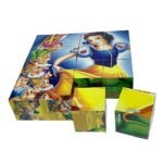 ⁦prince Cube Jigsaw Puzzles for Kids 16 Cubes+5 years old بازل مكعبات الاميرة والاقزام⁩ - الصورة ⁦2⁩