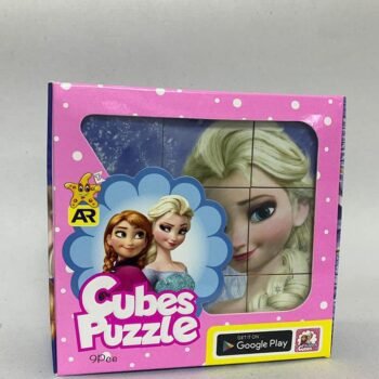 Mine & duck Cube Jigsaw Puzzles for Kids 16 Cubes+5 years old بازل مكعبات ميمي و زيزي
