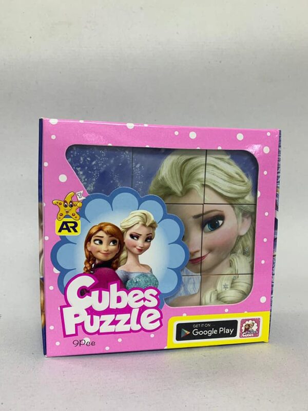 Mine & duck Cube Jigsaw Puzzles for Kids 16 Cubes+5 years old بازل مكعبات ميمي و زيزي