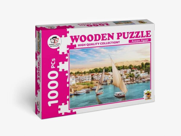 Wooden Jigsaw Aswan holiday for Adults 1000 Piece Puzzle for Adults 1000 بازل أسوان خشب قطعة