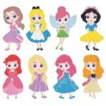 5d Diamond painting stickers girls 8 إستيكرات بنات رسم بالماس