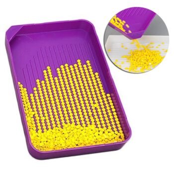 Diamond Painting Embroidery Tray Large Rhinestone Organizer  طبق بنفسجي كبير للرسم بالماس