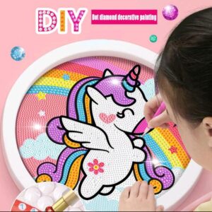 diamond painting Kids  Full Drill 17*17 لوحة  الرسم بالماس للأطفال بالأطار