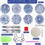 ⁦Diamond painting coater crystal drill 8 pieces كوسترات الرسم بالماس⁩ - الصورة ⁦3⁩