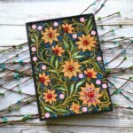 Diamond painting Cristal flower Notebook  رسم بالماس نوت بوك ازهار