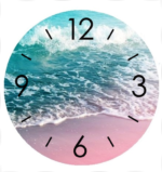 5d Diamond Painting Boshra Sea clock full round AB drill 45*45ساعة البحر الرسم بالماس