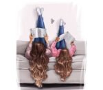 5d Diamond painting Girls full round drill 35*45 لوحة البنات رسم بالماس