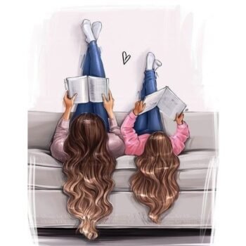 5d Diamond painting Girls full round drill 35*45 لوحة البنات رسم بالماس