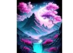 5d Diamond painting Egypt Mountain full round drill 35*45 لوحة الجبال رسم بالماس
