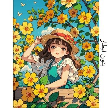 5d Diamond painting The Girl full round ab drill 35*45 لوحه الفتاه رسم بالماس