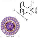 ⁦Diamond painting Boshra coaster crystal drill 6 pieces كوسترات بشري و الرسم بالماس⁩ - الصورة ⁦2⁩