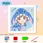 5d Diamond Painting Egypt girl stitch Round drill with frame18*18 لوحة لوحات ماسية مع إيطار
