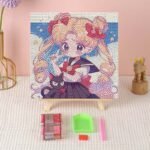 5d Diamond Painting Egypt girl round drill 20*20 لوحة البنوته لوحات ماسية مشدوده علي ايطار