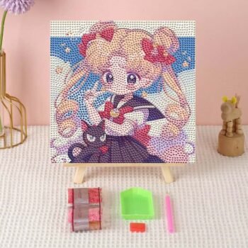 5d Diamond Painting Egypt girl round drill 20*20 لوحة البنوته لوحات ماسية مشدوده علي ايطار