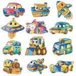 5d Diamond painting Boshra Egypt 12 stickers cars إستيكرات عربيات رسم بالماس