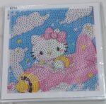 5d Diamond Painting Egypt Kitty Round drill with frame18*18   لوحات ماسية مع إيطار