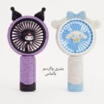 ⁦Boshra Diamond Painting Egypt Hand Fan مروحة يد البنفسجي رسم بالماس⁩ - الصورة ⁦2⁩