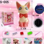5d Boshra Diamond painting Egypt piggy bank cat round drill حصاله قطه من بشري والرسم بالماس