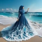 5d Diamond Painting Egypt The Beauty & the wave full round drill 40*40 لوحة الجميلة والموج رسم بالماس