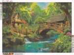 ⁦5d Diamond painting Egypt Boshra Forest House full round drill 60*80 لوحة ماسية بيت الغابة⁩ - الصورة ⁦2⁩