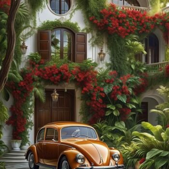 5d Diamond painting Egypt car full round drill 40*50 لوحة ماسية السياره