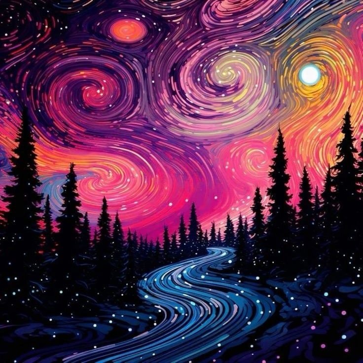 A004-30X30CM--diamond painting egypt nice 5d Diamond painting Egypt Starry night full round drill 30*30 لوحة ماسية ستيري نايت - الصورة 1
