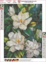 5d Diamond painting Egypt jasmine full round drill 30*40 لوحة ماسية الياسمين