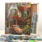 5d Diamond painting Egypt car full round drill 40*50 لوحة ماسية السياره