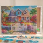 5d Diamond painting Egypt house full round ab drill 40*50 لوحة ماسية البيت