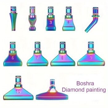 Boshra Diamond painting Egypt 11 metal rose Head إحدى عشر رئس معدن وردي من بشرى والرسم بالماس