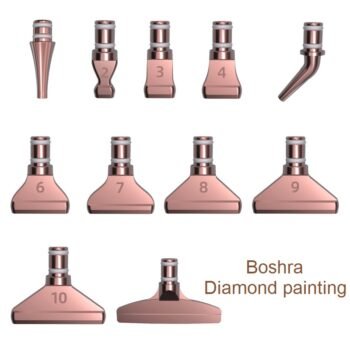 Boshra Diamond painting Egypt 11 metal rose Head إحدى عشر رئس معدن وردي من بشرى والرسم بالماس