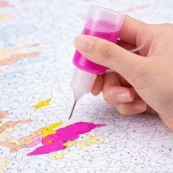 Boshra painting by number Egypt bottle pen زجاجة تلوين 30 ملي من بشرى والرسم بالماس