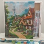 5d Diamond painting Egypt house full round ab drill 40*50 لوحة ماسية البيت