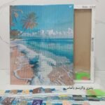 5d Diamond painting Egypt Wave full round ab drill 40*50لوحة ماسية الأمواج