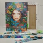 Boshra Diamond Painting Egypt girl Frame & AB Full Round Diamonds 30*40cm لوحة ماسية البنوتة بإطار خشب و دايموند إيه بي