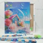 5d Diamond painting Egypt dream house full round ab drill 40*50 لوحة ماسية بيت الاحلام