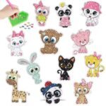 5d Diamond painting stickers cute animals 12 إستيكرات حيوانات كيوت رسم بالماس