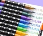 Glitter Markers12*24 Colors Egypt For coloring book 🎨 Dual Tip ألوان جليتر 12*24  لون في مصر