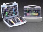 Glitter Markers12*24 Colors Egypt For coloring book 🎨 Dual Tip ألوان جليتر 12*24 لون في مصر - الصورة 2