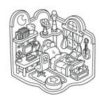 ⁦Cozy Comfy Corners coloring book for kids & Adult Egypt  كتاب التلوين كومفي كورنر كوزي الترا هاى كوبي⁩ - الصورة ⁦5⁩