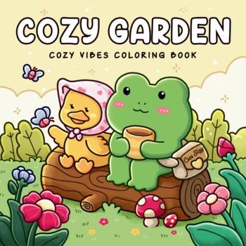 cozy garden coloring book for KIds & Adult Egypt