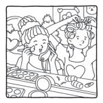 ⁦Cozy Girl Bestie coloring book for Kids & Adult Egypt coloring book for kids & Adult Egypt  كتاب التلوين كوزي الترا هاى كوبي⁩ - الصورة ⁦3⁩