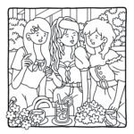 ⁦Cozy Girl Bestie coloring book for Kids & Adult Egypt coloring book for kids & Adult Egypt  كتاب التلوين كوزي الترا هاى كوبي⁩ - الصورة ⁦4⁩