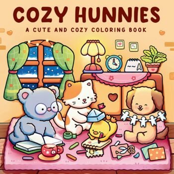 Cozy Hunnies coloring book Egypt for kids & Adult كتاب التلوين يوميات هانيز